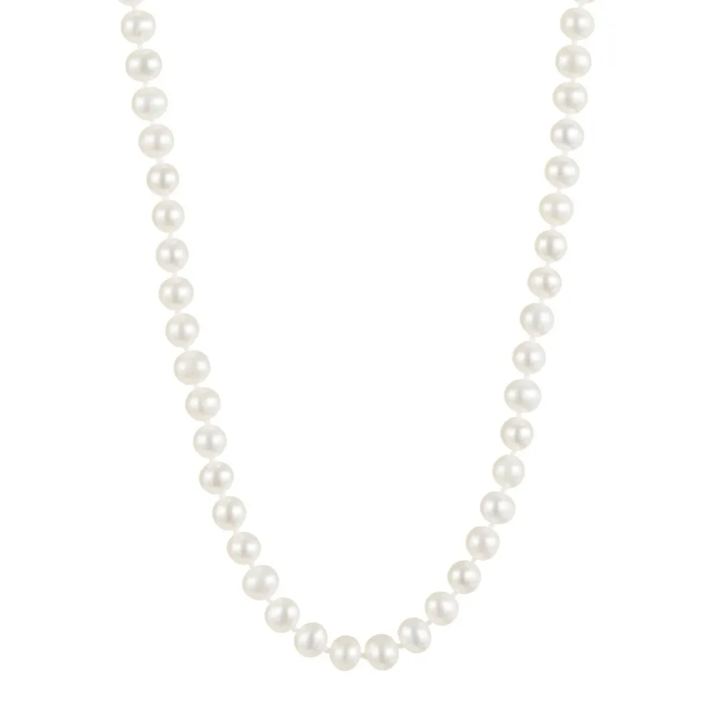 14K Yellow Gold Short Freshwater Pearl Necklace
