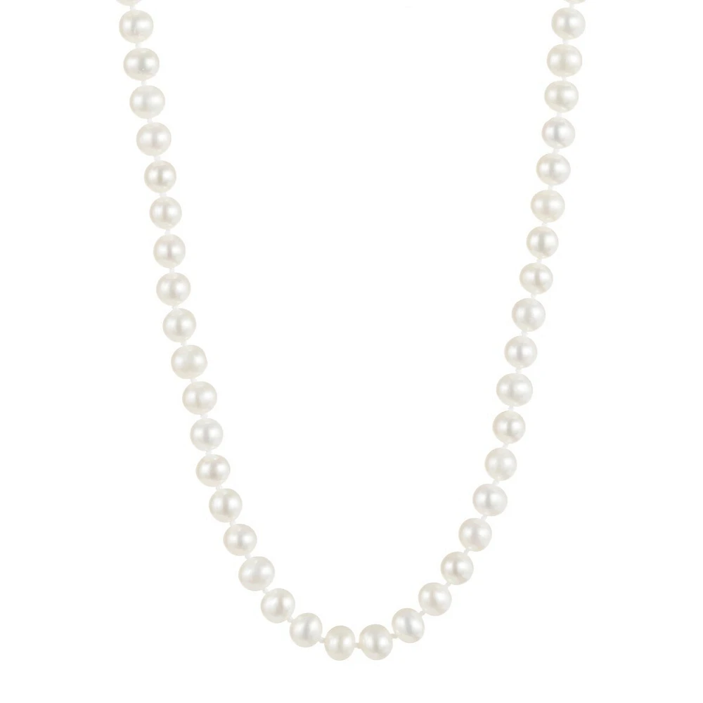 14K Yellow Gold Short Freshwater Pearl Necklace