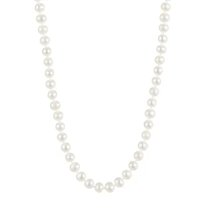 14K Yellow Gold Short Freshwater Pearl Necklace