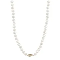 14K Yellow Gold Freshwater Pearl Necklace