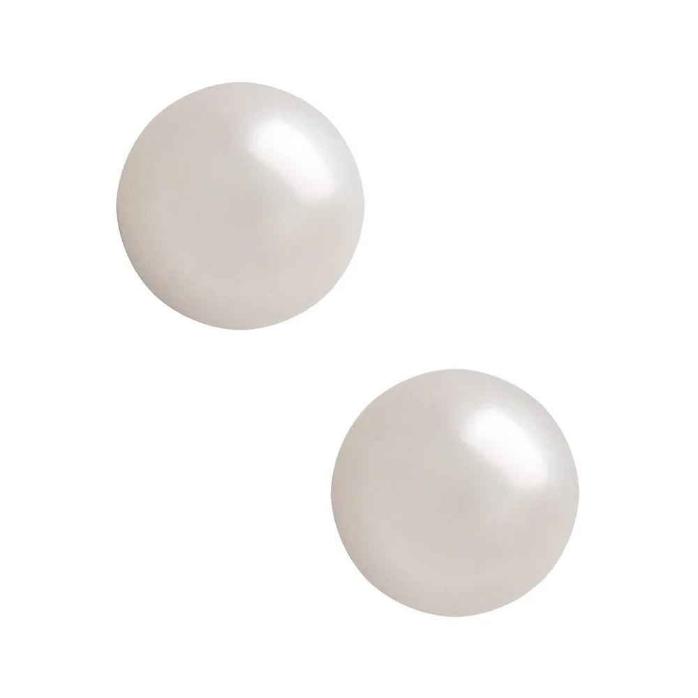 14K Gold & 5-5.5MM Freshwater Pearl Stud Earrings