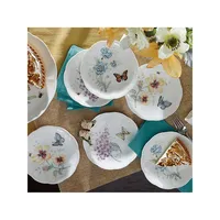 Butterfly Meadow 6-Piece Tidbit Plate Set