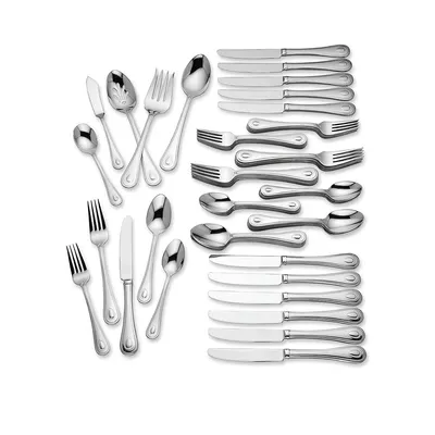 French Perle 65 Piece Flatware Set