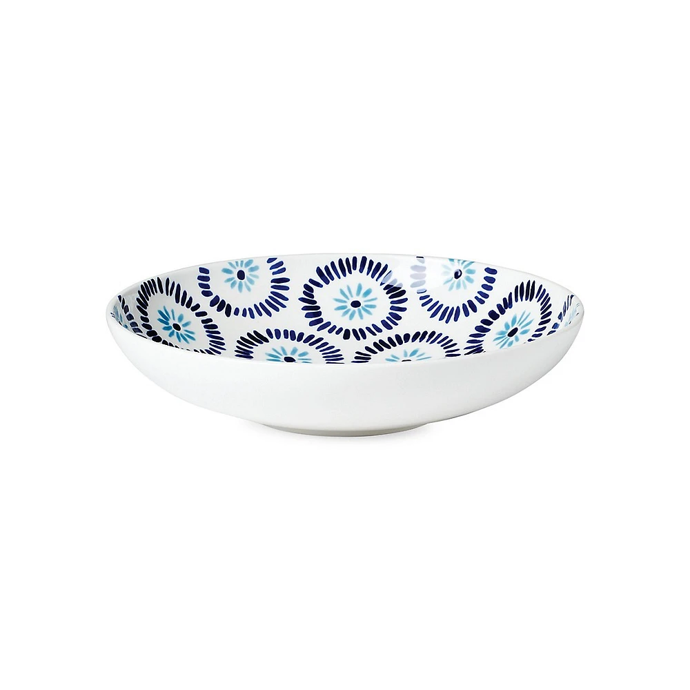 Floral Way Low Serving Bowl