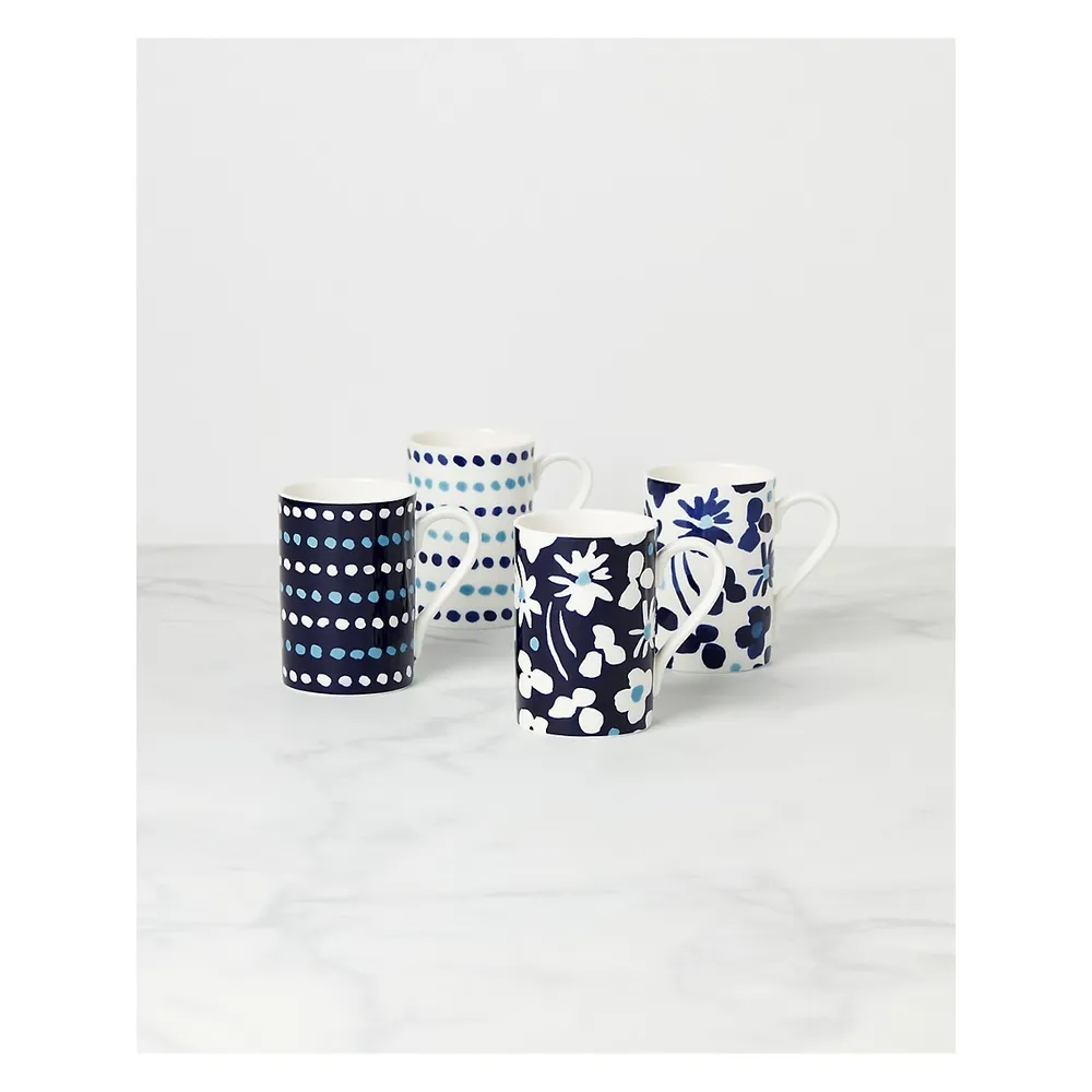 Floral Way 4-Piece Mug Set