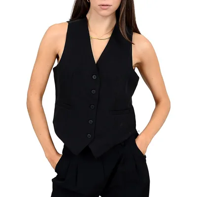 Tailored Single-Breasted Vest