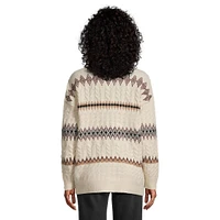 Fair Isle V-Neck Cardigan