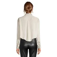 Satin Cropped Blouse