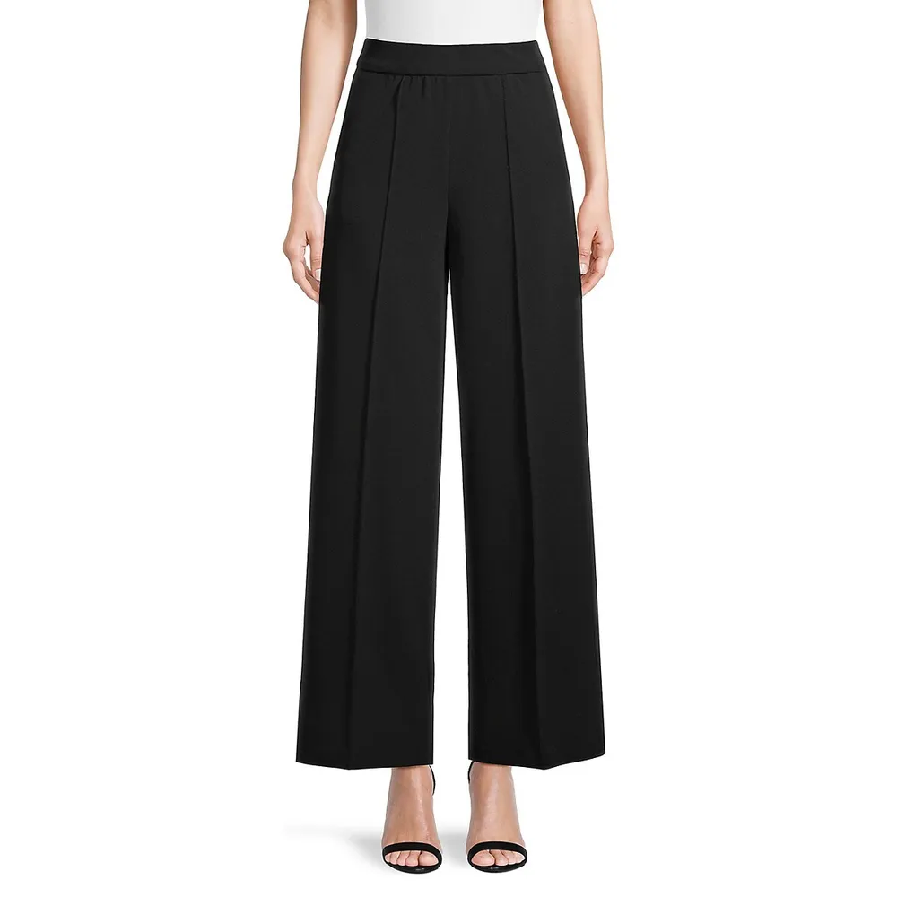 DNA Wide-Leg Crepe Pants