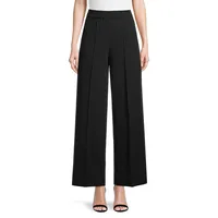 Wide-Leg Crepe Pants