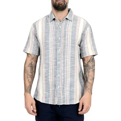 Classic Stripe Short-Sleeve Shirt