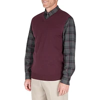 V-Neck Cotton Sweater Vest