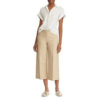 Linen Dolman-Sleeve Shirt