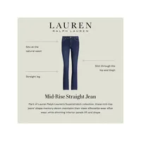 Premier Mid-Rise Slim Straight Jeans