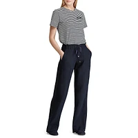 Linen Wide-Leg Pant