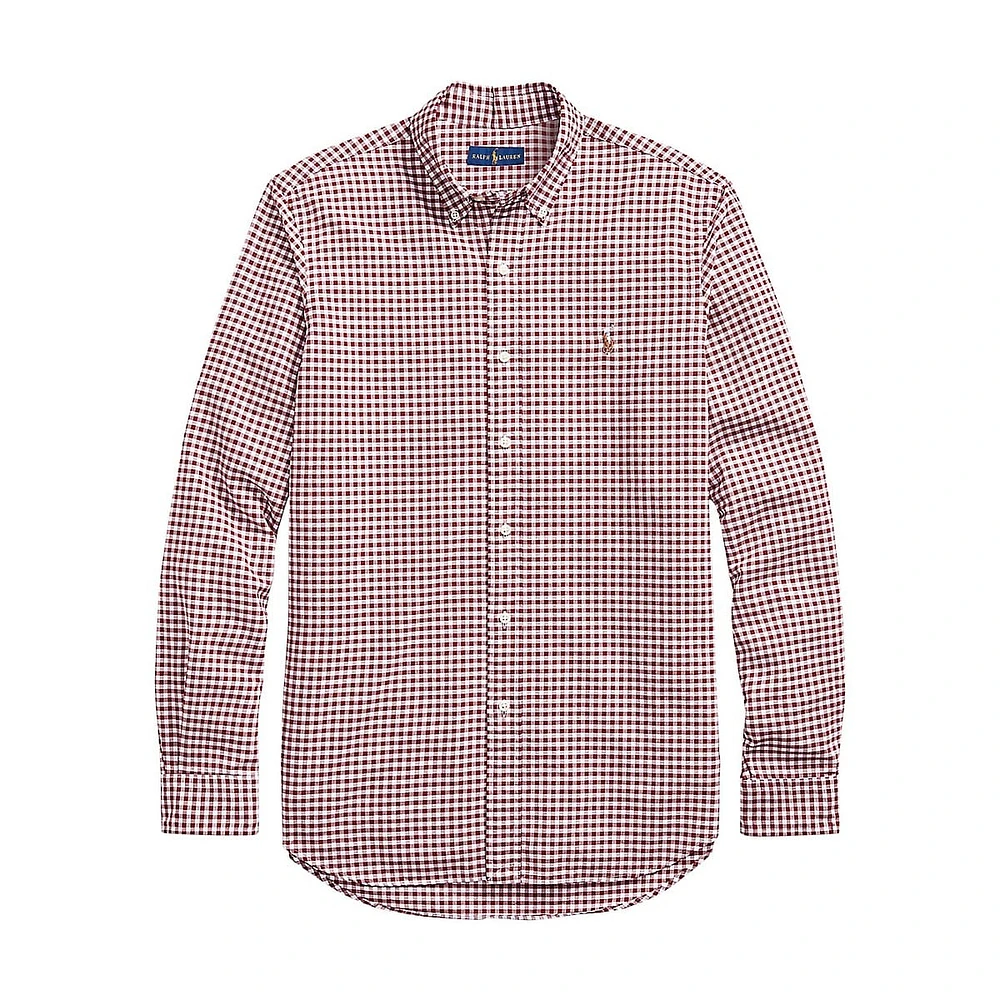 Classic-Fit Gingham Oxford Shirt