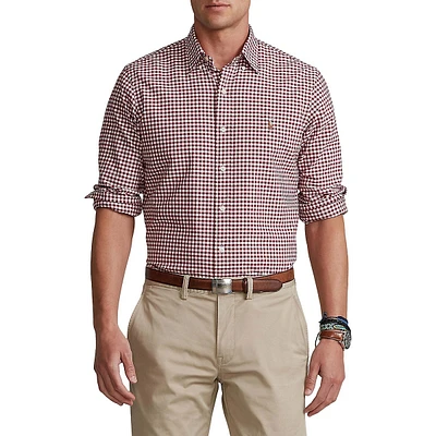 Classic-Fit Gingham Oxford Shirt