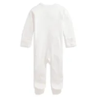 Baby Boy's Striped Organic Cotton Footed Coverall