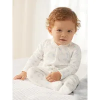 Baby Boy's Printed Organic Cotton Footed Coverall