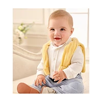 Baby's Three-Piece Shirt, Belt & Seersucker Pants Set