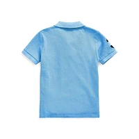 Boy's Big Pony Cotton Mesh Polo Shirt