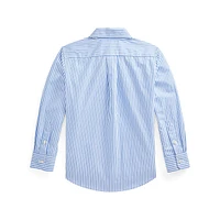 Little Boy's Striped Cotton Poplin Shirt