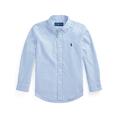 Little Boy's Striped Cotton Poplin Shirt