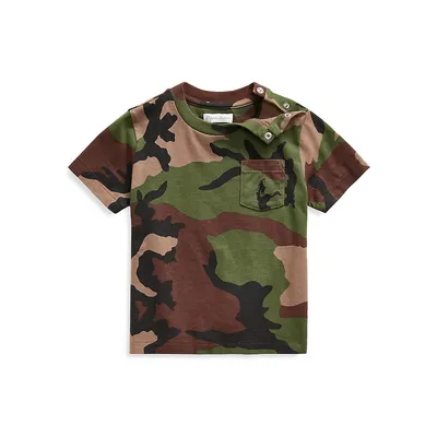 T-shirt à imprimé camouflage pour bébé garçon