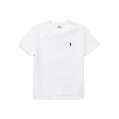 Boy's Cotton Jersey V-Neck T-Shirt