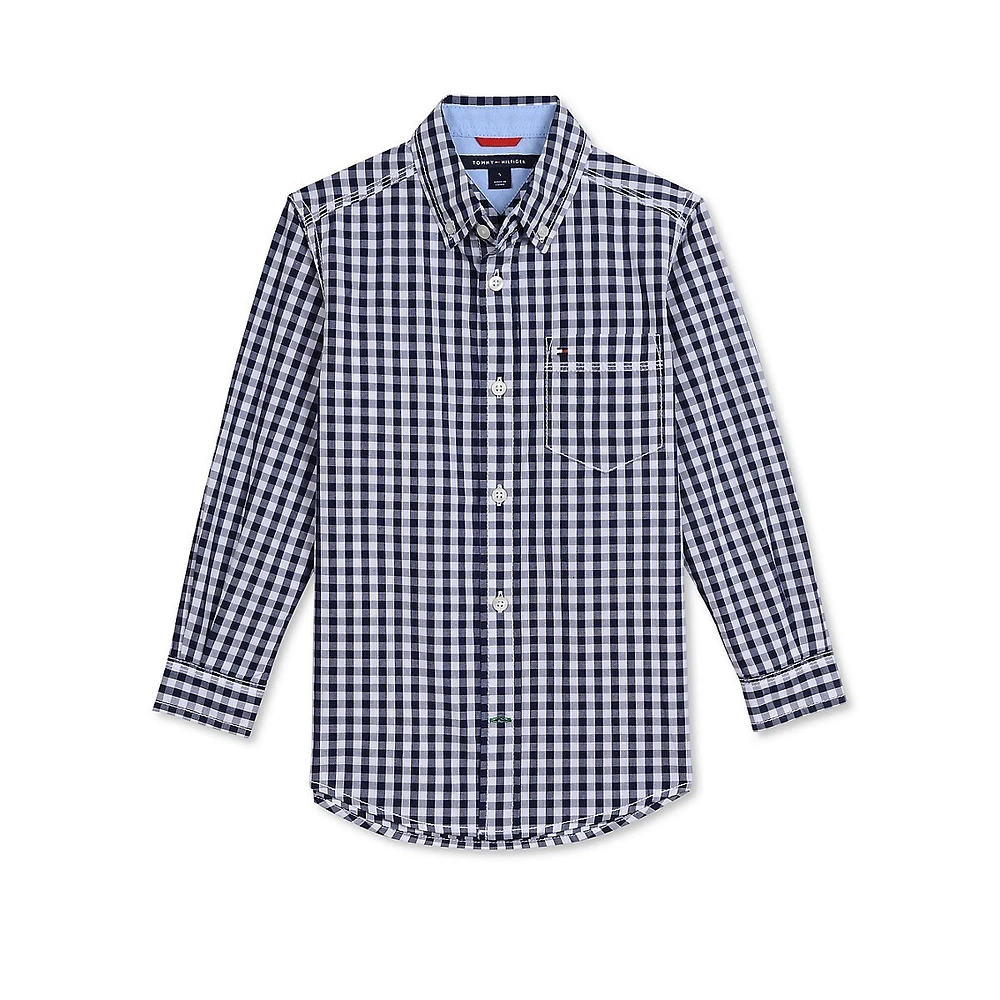 Little Boy's Checkered Button-Down Shirt