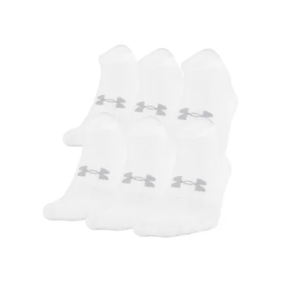 UA Training Cotton 6-Pack No-Show Socks
