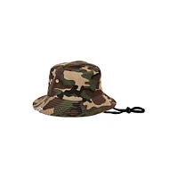 Kid's Camo-Print UPF 50 Bucket Hat