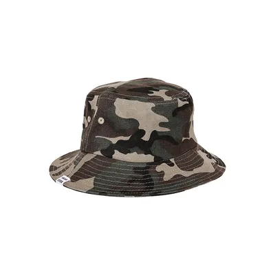 Chapeau cloche à motif camouflage avec facteur de protection contre les rayons UV 50 pour enfant