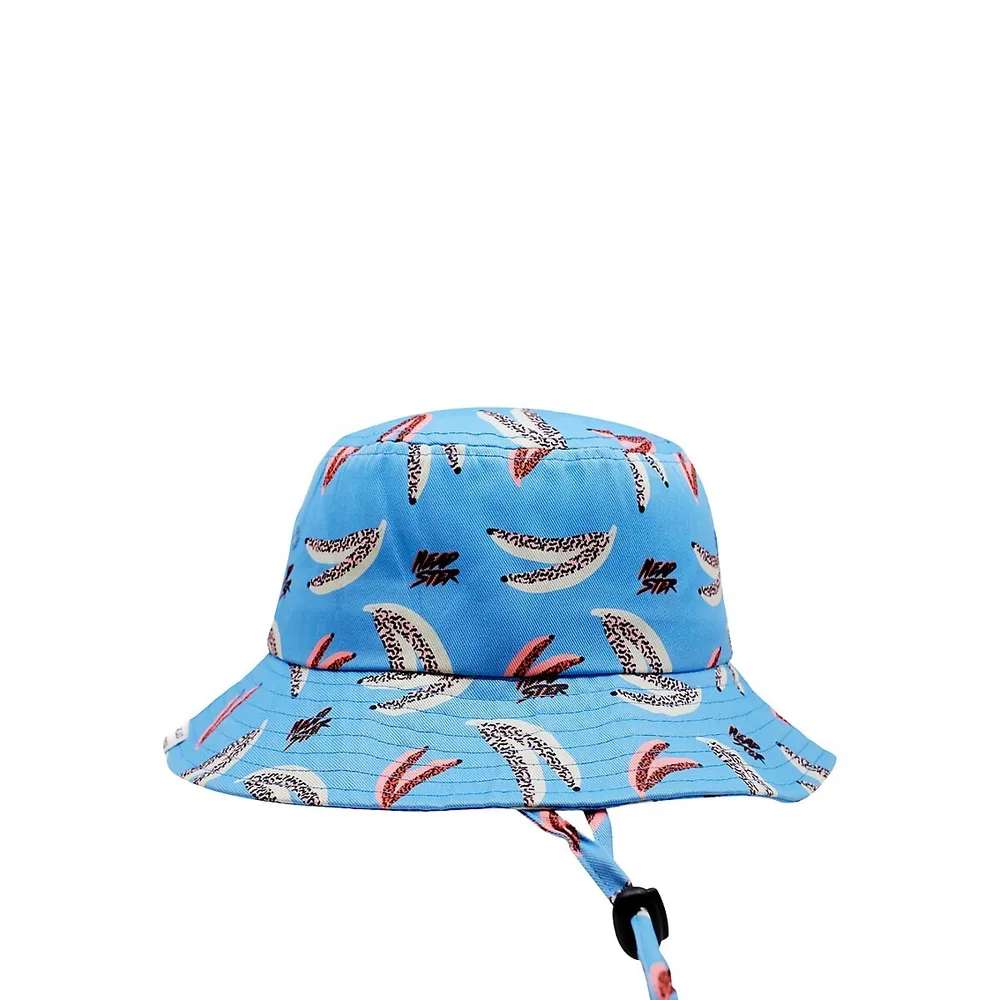 Little Kid's & UPF 50 Groovy Banana Reversible Bucket Hat