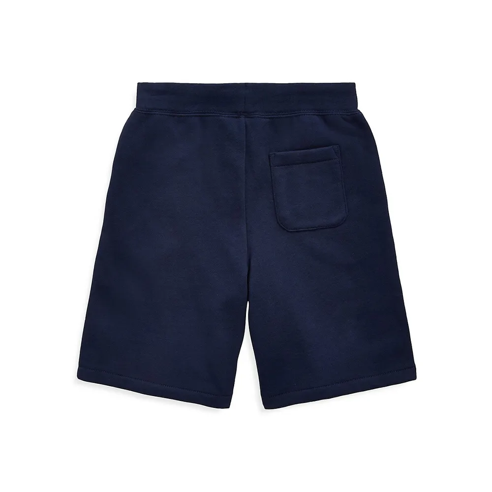 Boy’s Cotton-Blend Drawstring Shorts