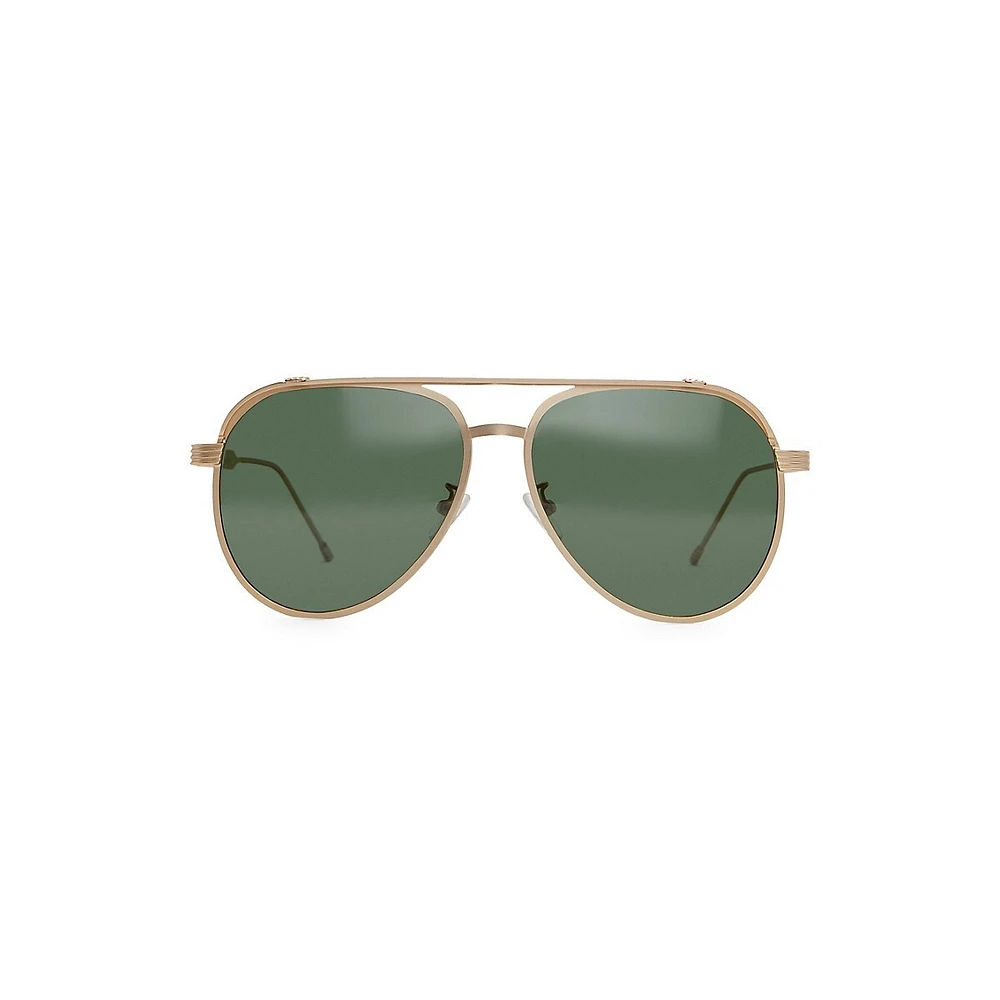 Miguel 57MM Aviator Sunglasses