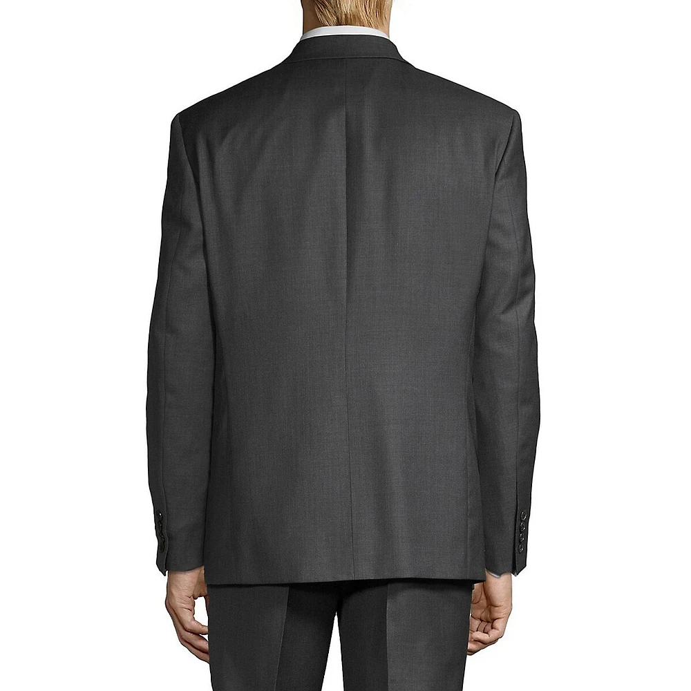 Regular-Fit UltraFlex Wool-Blend Suit Jacket