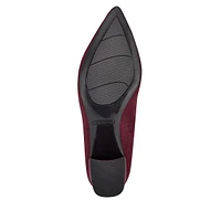 Issa2 Point-Toe Block-Heel Pumps