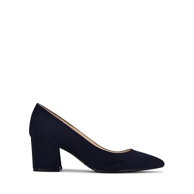Issa2 Point-Toe Block-Heel Pumps