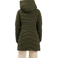Eco Down-Alernative Chevron-Quilted Jacket