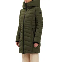Eco Down-Alernative Chevron-Quilted Jacket
