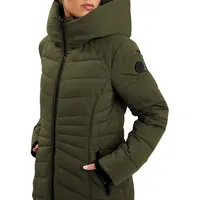 Eco Down-Alernative Chevron-Quilted Jacket