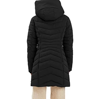 Eco Down-Alernative Chevron-Quilted Jacket