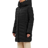 Eco Down-Alernative Chevron-Quilted Jacket