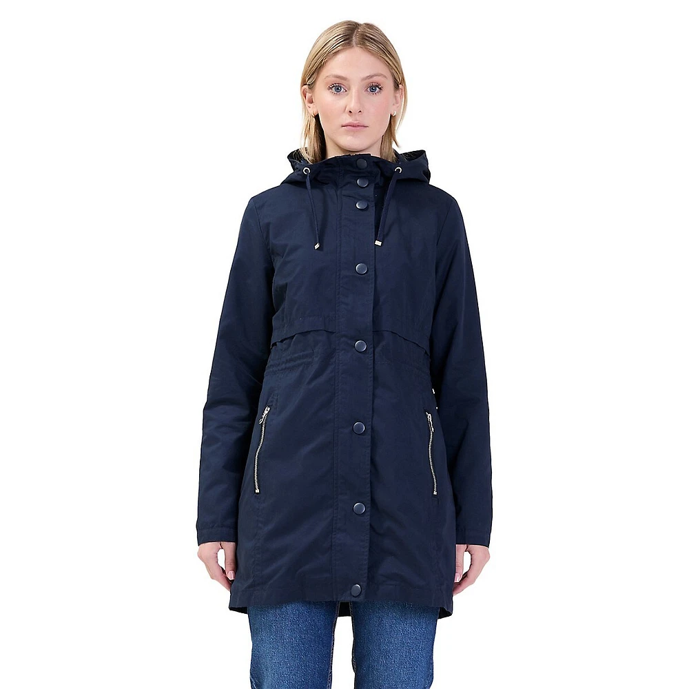 Hooded Utility Rain Jacket