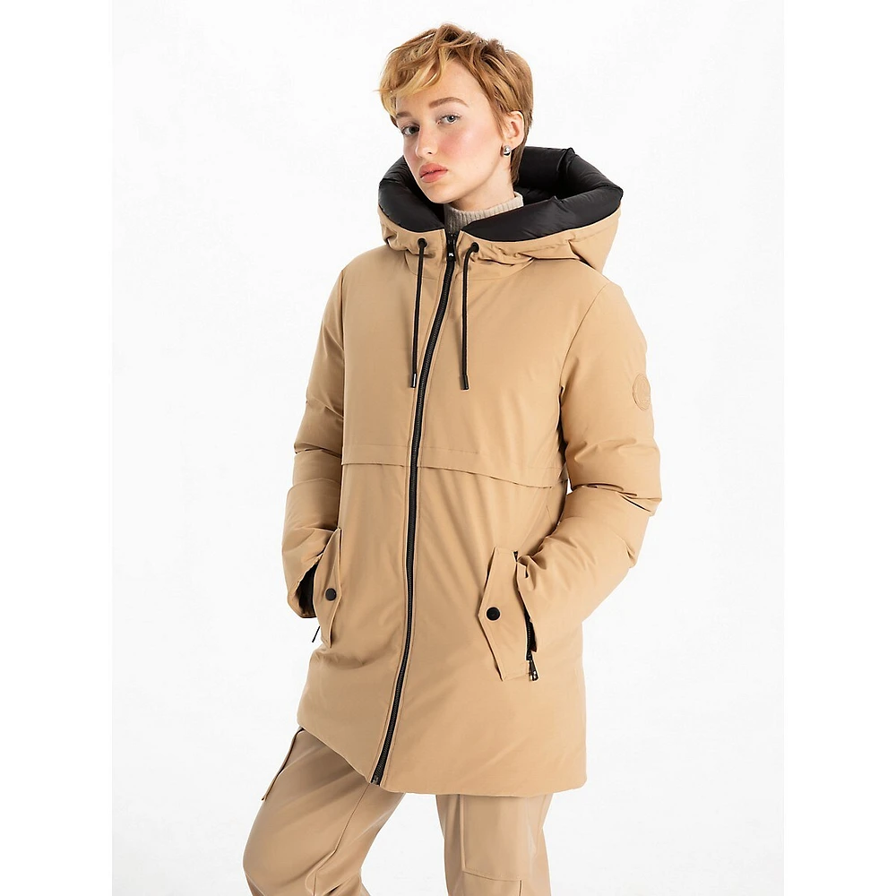 Agnes Modern Two-Tone Parka