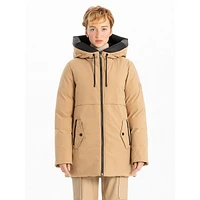 Agnes Modern Two-Tone Parka