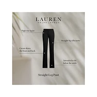 Flat-Front Straight Pants