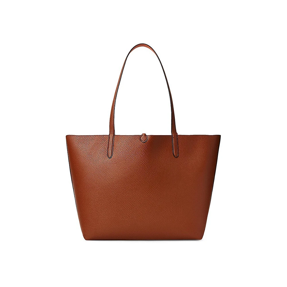 Medium Faux Leather Reversible Tote