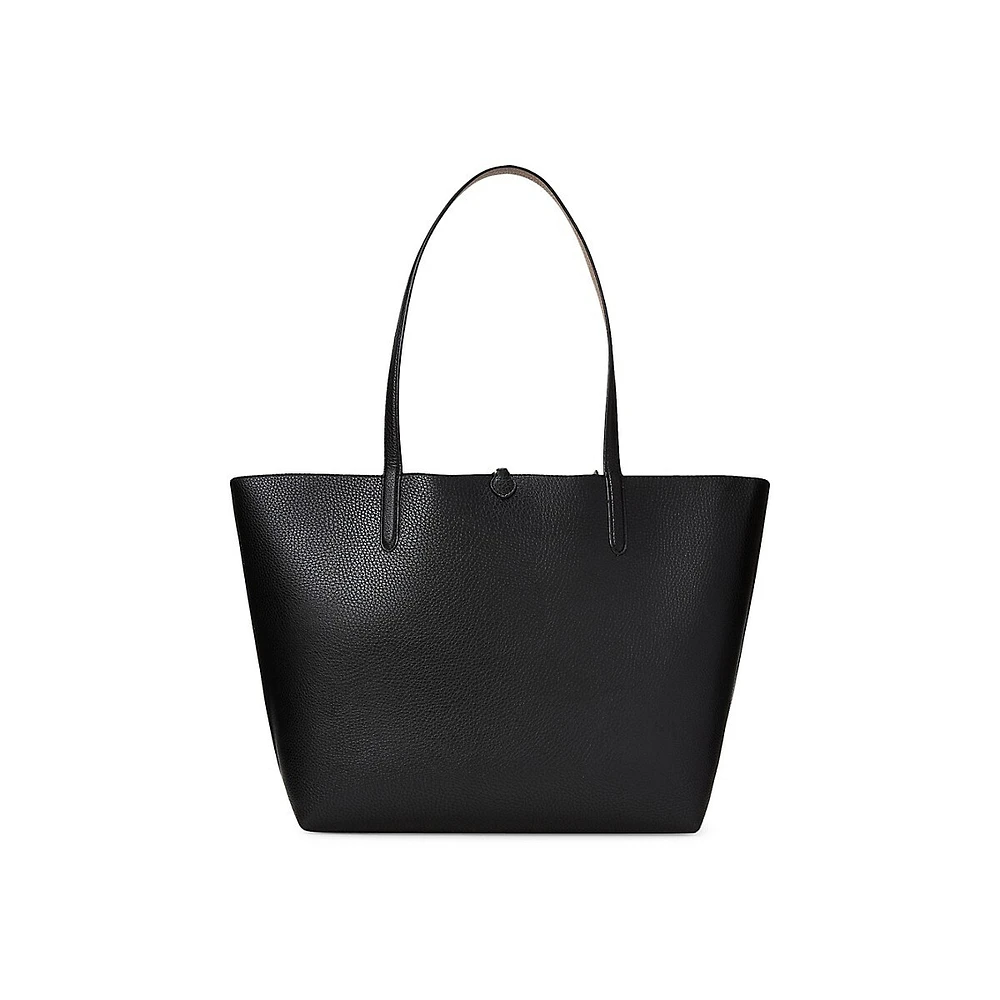 Faux-Leather Reversible Tote